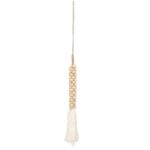tassel beads cotton white BB
